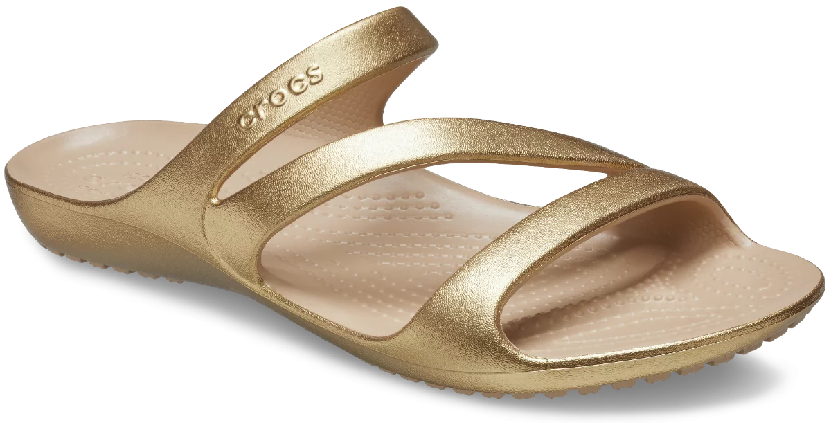 Crocs papucs Kadee II Metallic Sandal arany színben 34-35 méretben 