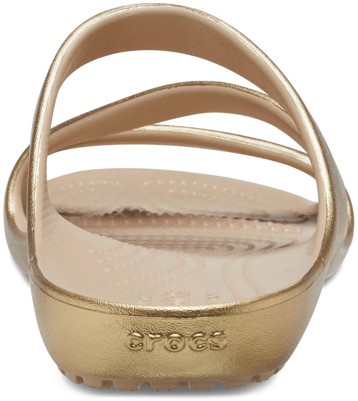 Crocs papucs Kadee II Metallic Sandal arany színben 34-35 méretben 