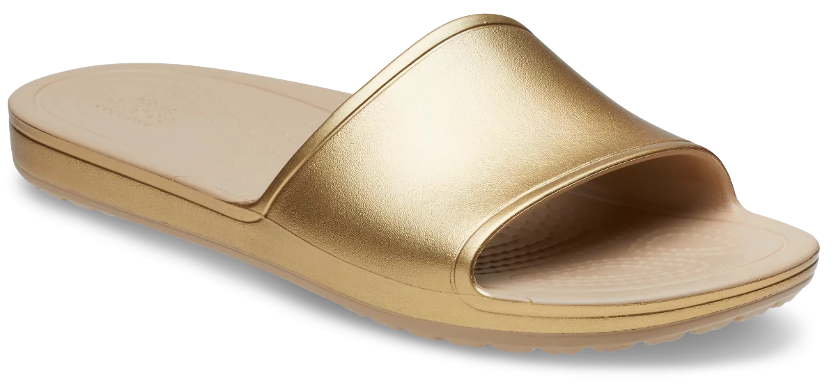 Crocs papucs Kadee Metallic Slide arany színben 39-40 méretben