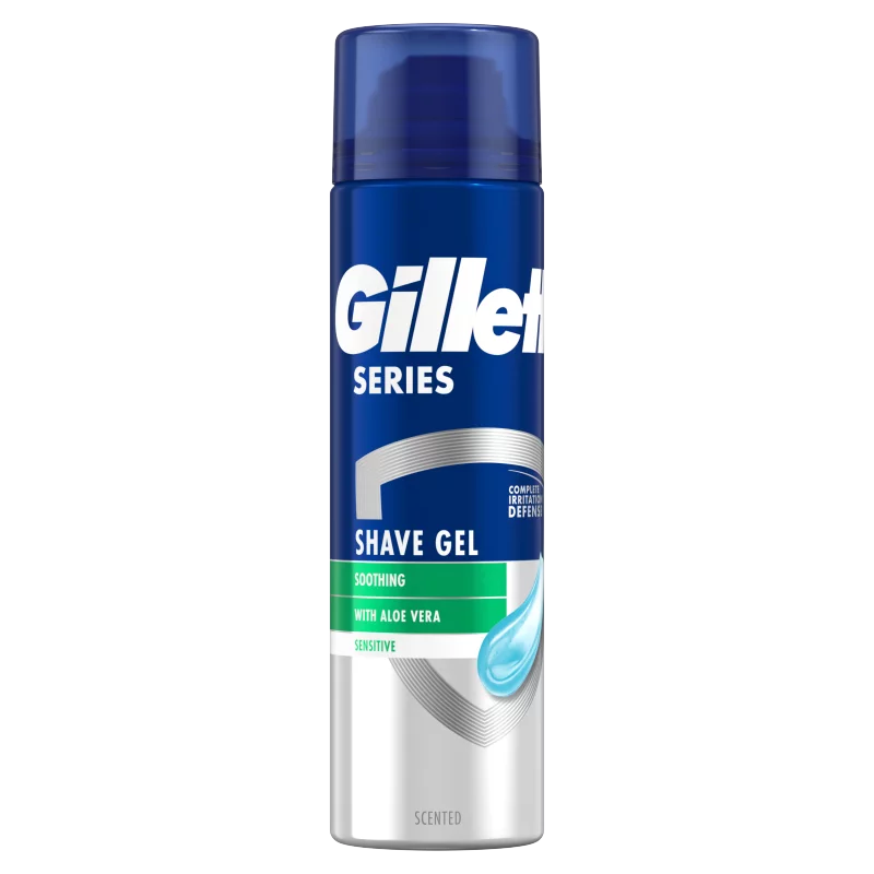 Gillette Series Nyugtató Hatású Borotvazselé Aloe Verával, 200ml