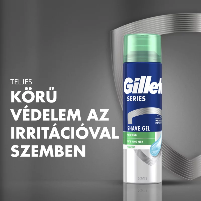 Gillette Series Nyugtató Hatású Borotvazselé Aloe Verával, 200ml