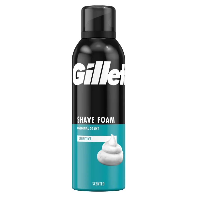 Gillette Classic Sensitive Borotvahab, Érzékeny Bőrre, 200ml