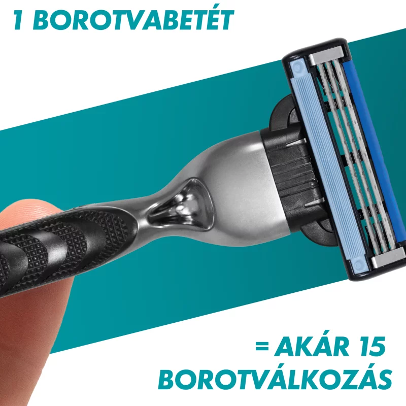 Gillette Mach3 Borotvabetétek Férfi Borotvához, 8 db Borotvabetét