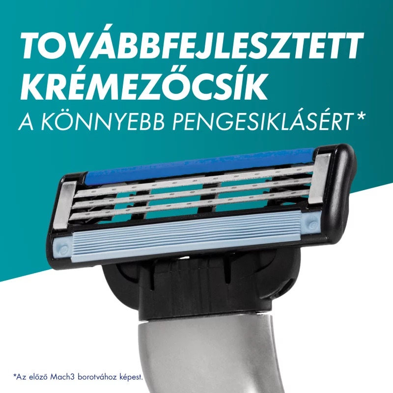 Gillette Mach3 Borotvabetétek Férfi Borotvához, 8 db Borotvabetét