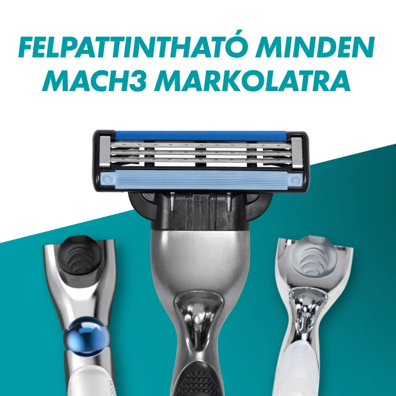 Gillette Mach3 Borotvabetétek Férfi Borotvához, 8 db Borotvabetét
