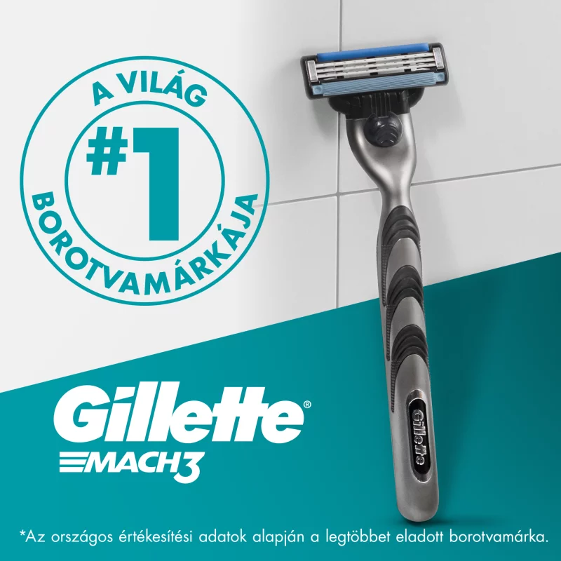 Gillette Mach3 Borotvabetétek Férfi Borotvához, 8 db Borotvabetét