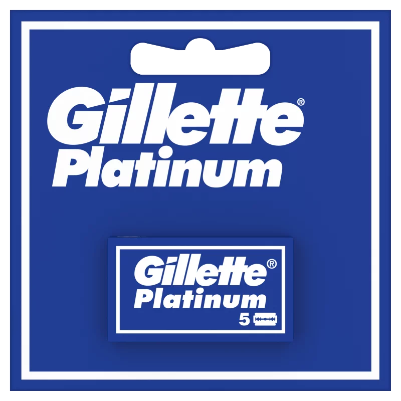 Gillette Double Edge Platinum Férfi Borotvabetét, 5 db