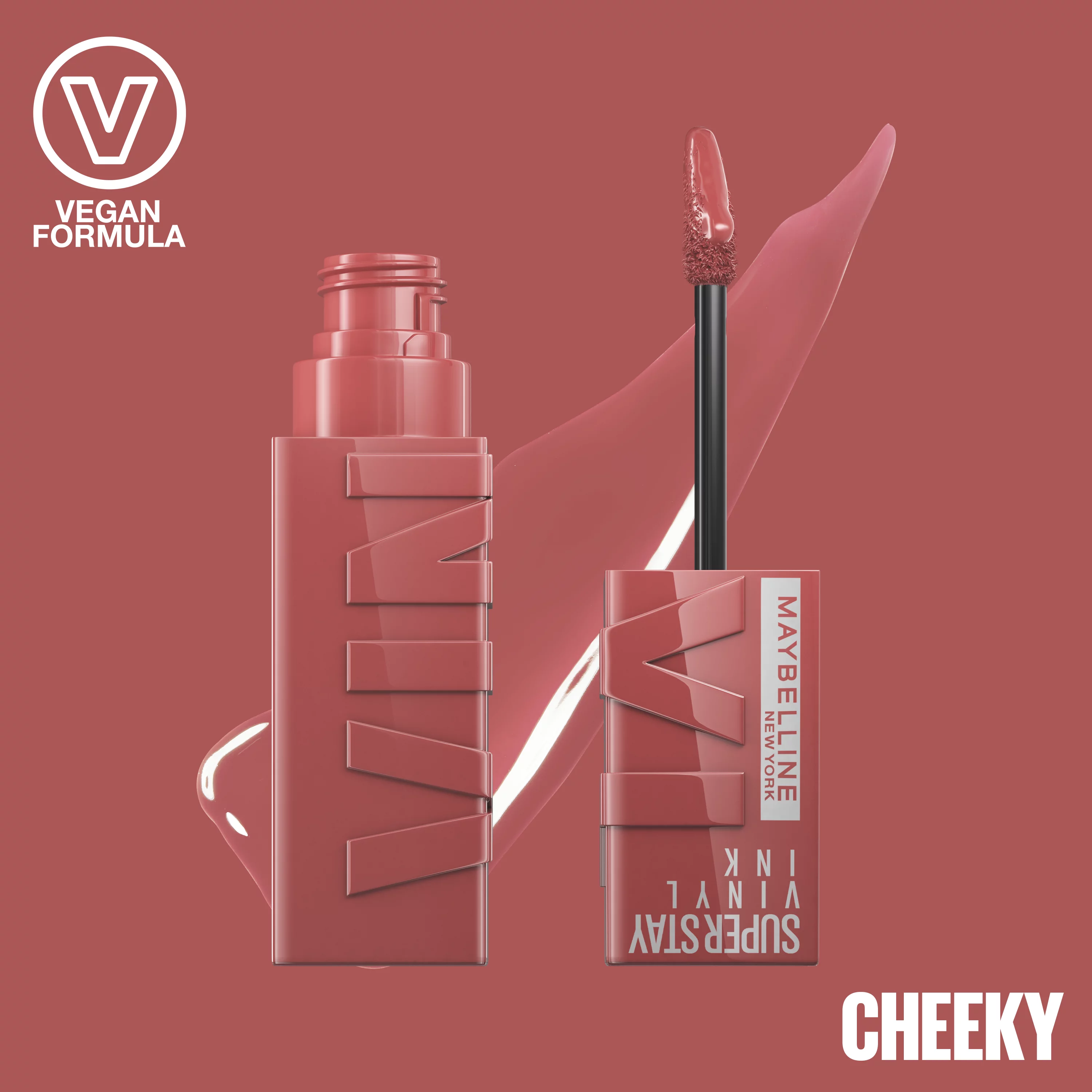 Maybelline New York Superstay Vinyl Ink hosszantartó folyékony rúzs 35 Cheeky, 14,2 ml