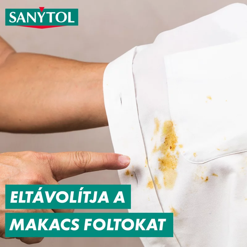 Sanytol fertőtlenítő folteltávolító por színes és fehér ruhákhoz 450 g