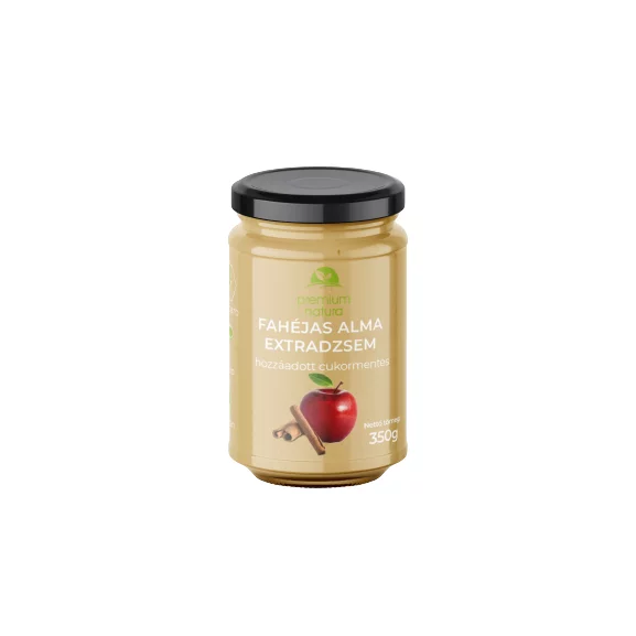 Prémium Natura extra dzsem 350g fahéjas alma édesítőszerekkel