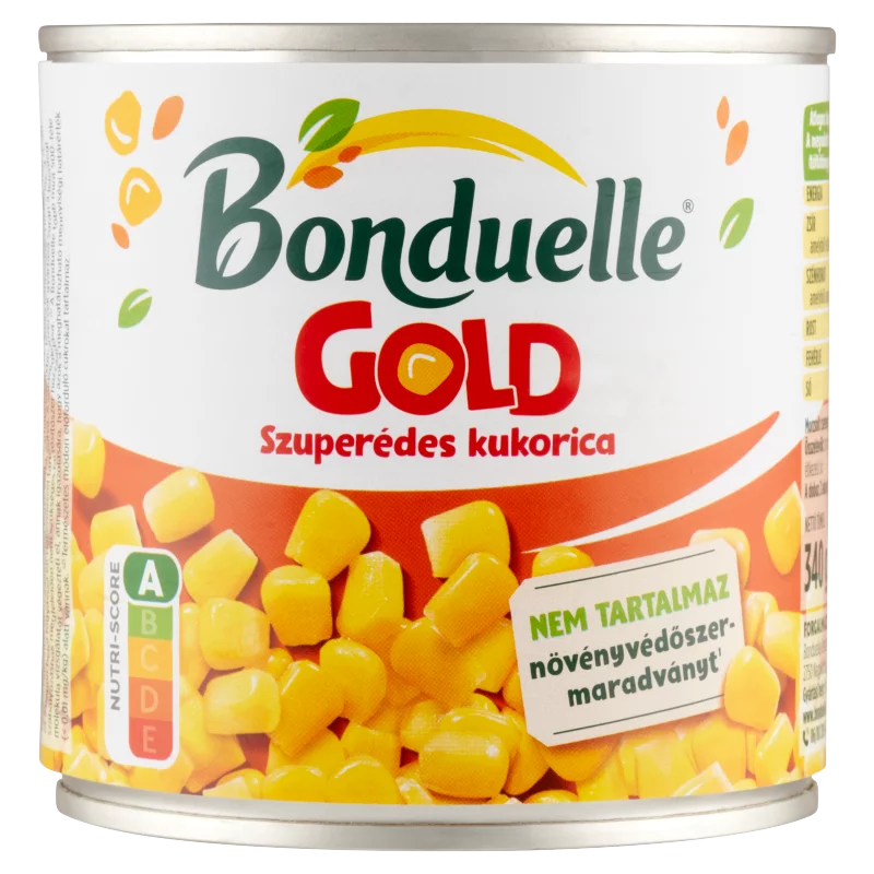 Bonduelle Gold szuperédes morzsolt csemegekukorica 340 g