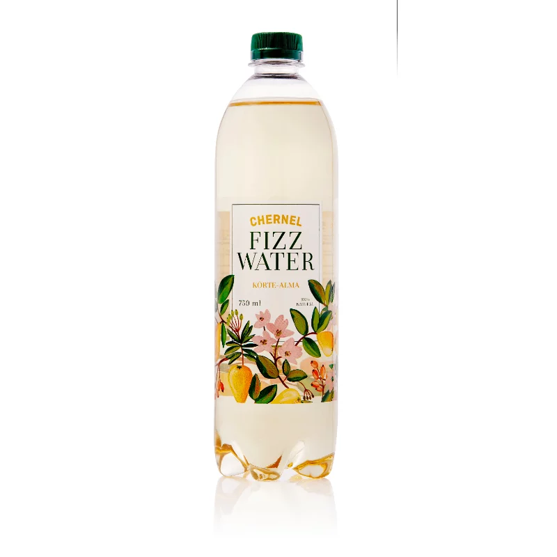 Fizz Water enyhén szénsavas üdítőital 0,75l Alma-Körte ízű