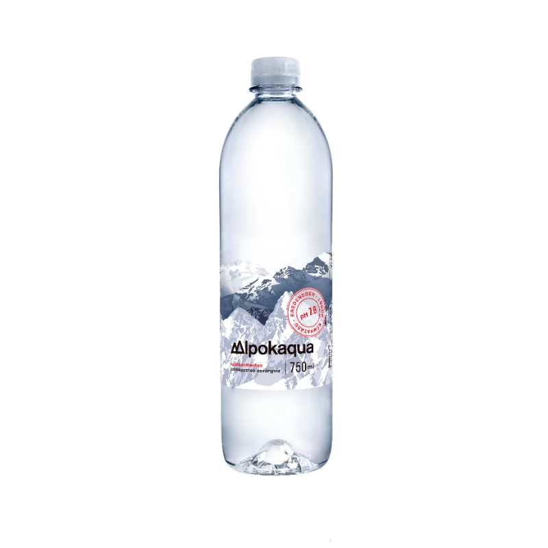 Alpokaqua ásványvíz 0,75L szénsavmentes PET