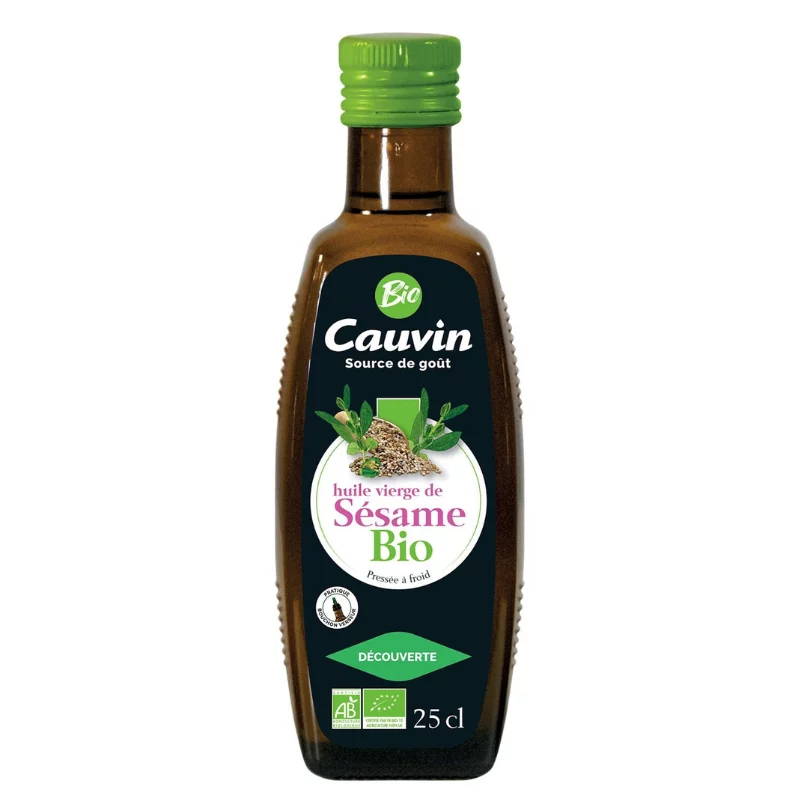 Cauvin szezámolaj 250ml (hidegen sajtolt) bio