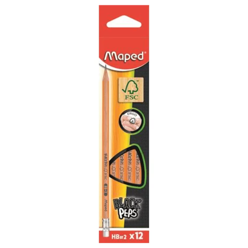 Maped grafitceruza HB háromszögletű Black´Peps