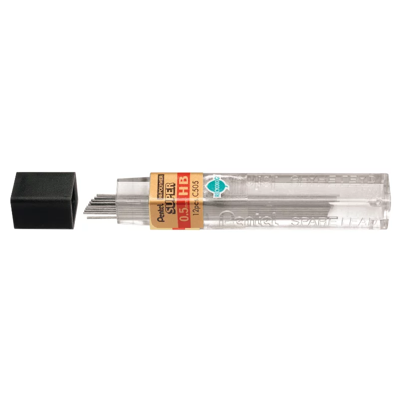 Pentel irónbél 12 szál Hi-Polymer Super HB 0,5mm