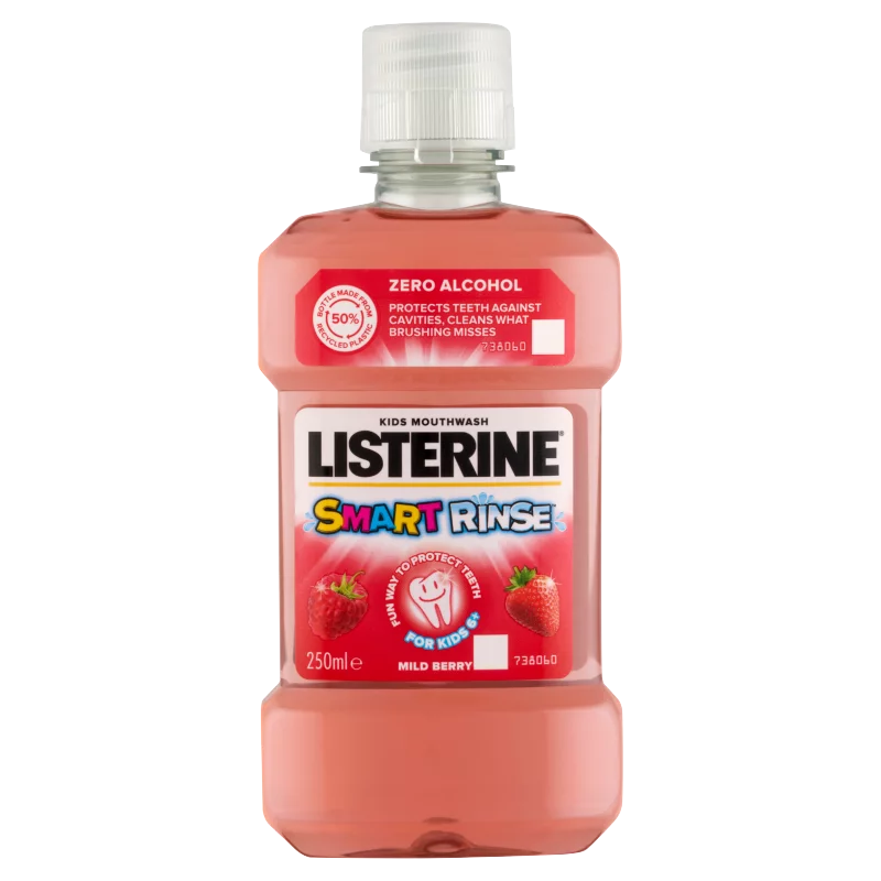 Listerine Smart Rinse Mild Berry szájvíz gyermekeknek fluoriddal 250 ml