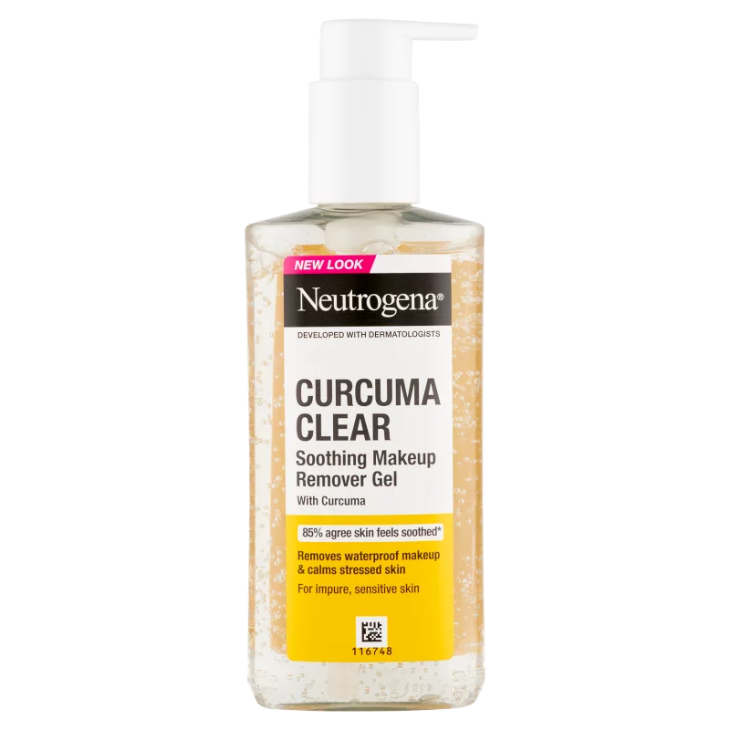 Neutrogena Curcuma Clear bőrnyugtató sminklemosó gél 200 ml