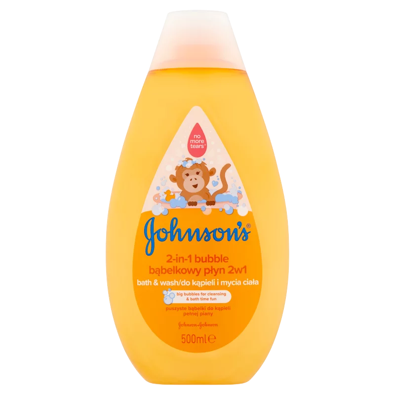 JOHNSON'S® 2 az 1-ben buborékos fürdető és tusfürdő gyermekeknek 500 ml