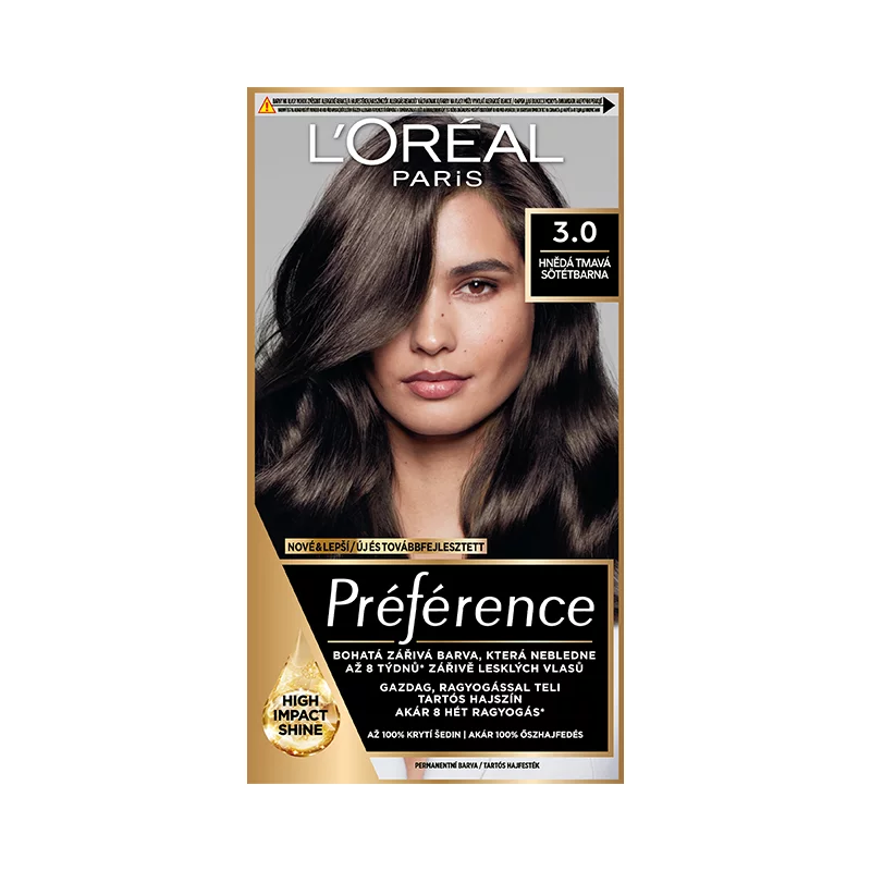 L´Oreal Preference hajfesték 3 Sötétbarna