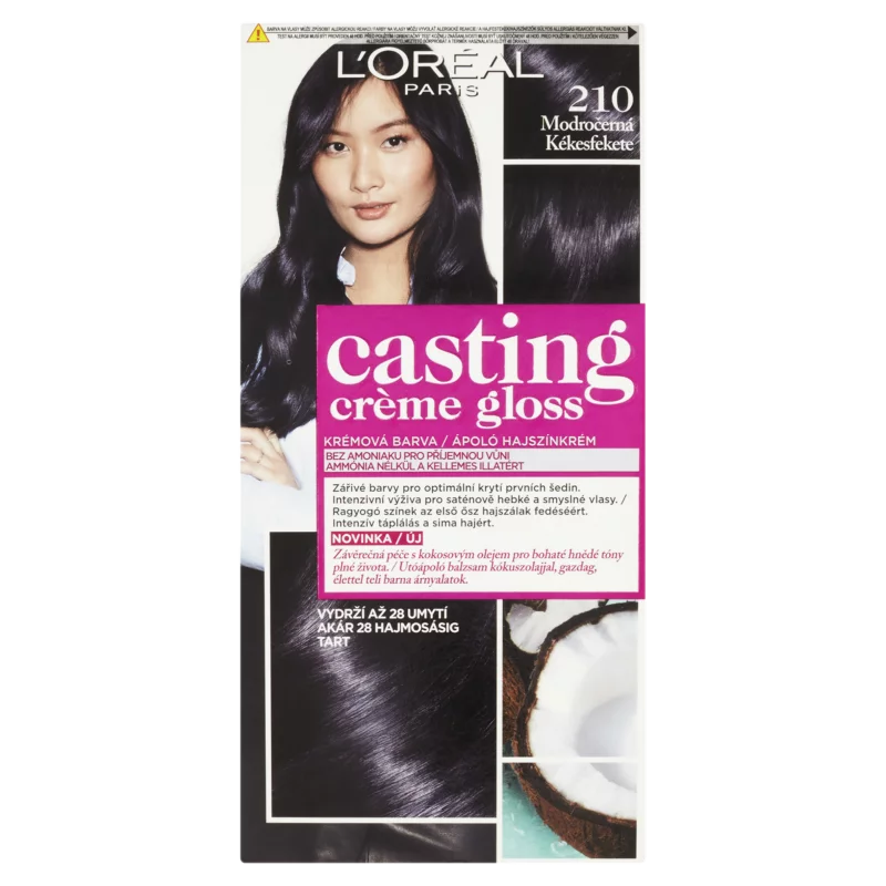 ĽOréal Paris Casting Créme Gloss hajszínező 210 Kékesfekete 48 +72 +60 ml
