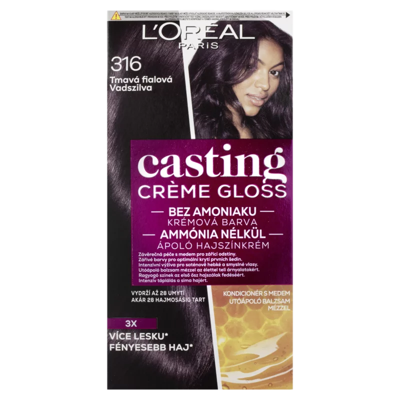 ĽOréal Paris Casting Créme Gloss hajszínező 316 Vadszilva 48 +72 +60 ml