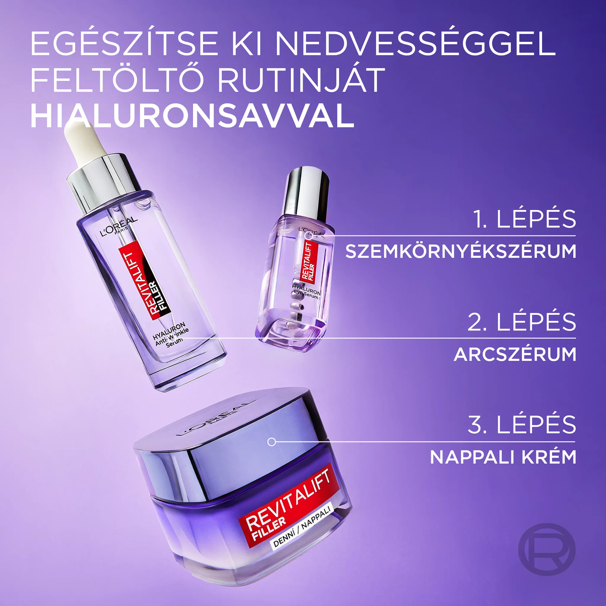 L´Oreal Revitalift Filler arckrém 50ml Ránctalanító Feltöltő nappali