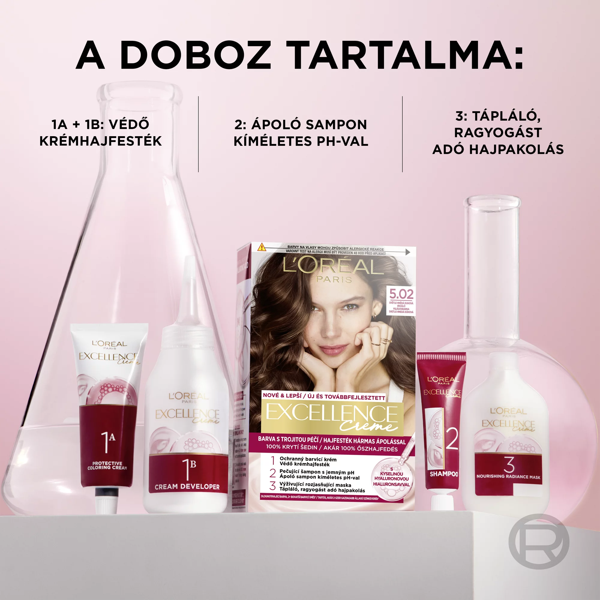 L´Oreal excellence hajfesték 6.41 Mogyoróbokor