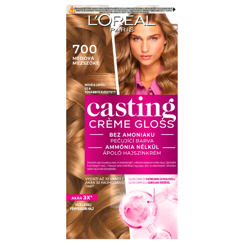 ĽOréal Paris Casting Créme Gloss hajszínező 700 Mézszőke 48 +72 +60 ml