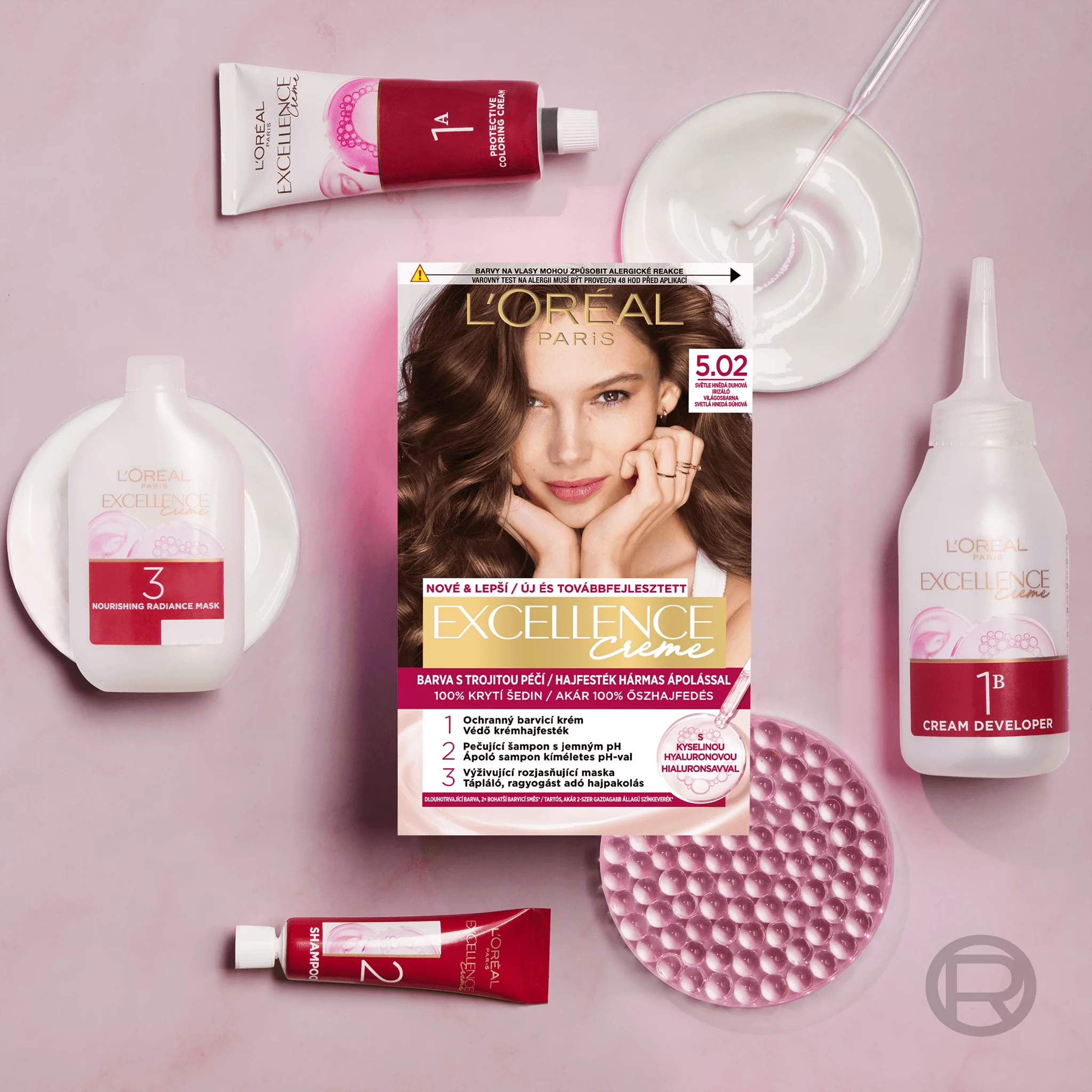 L´Oreal Excellence hajfesték Cool 7.11 extra hamvas szőke