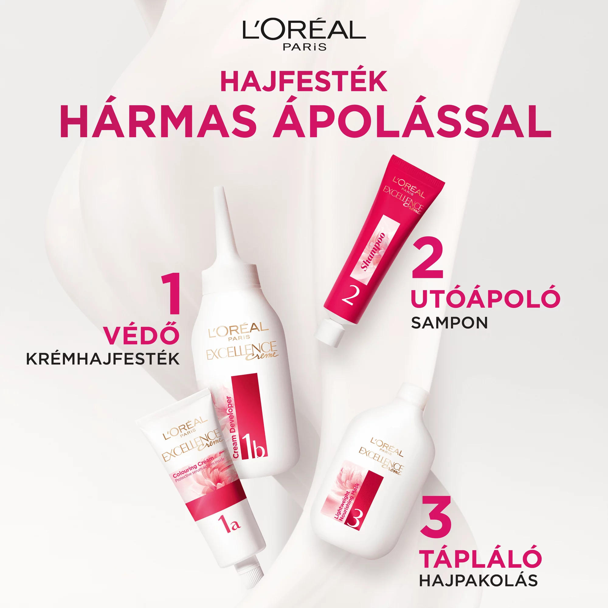 L´Oreal Excellence hajfesték Cool 7.11 extra hamvas szőke