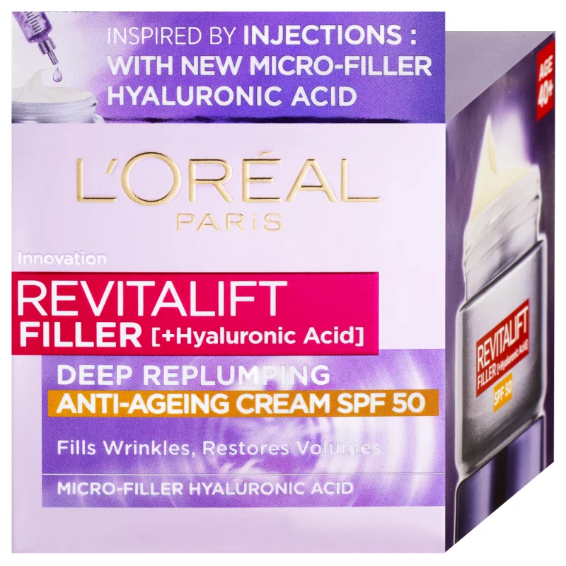 L´Oreal Revitalift Filler arckrém 50ml SPF50