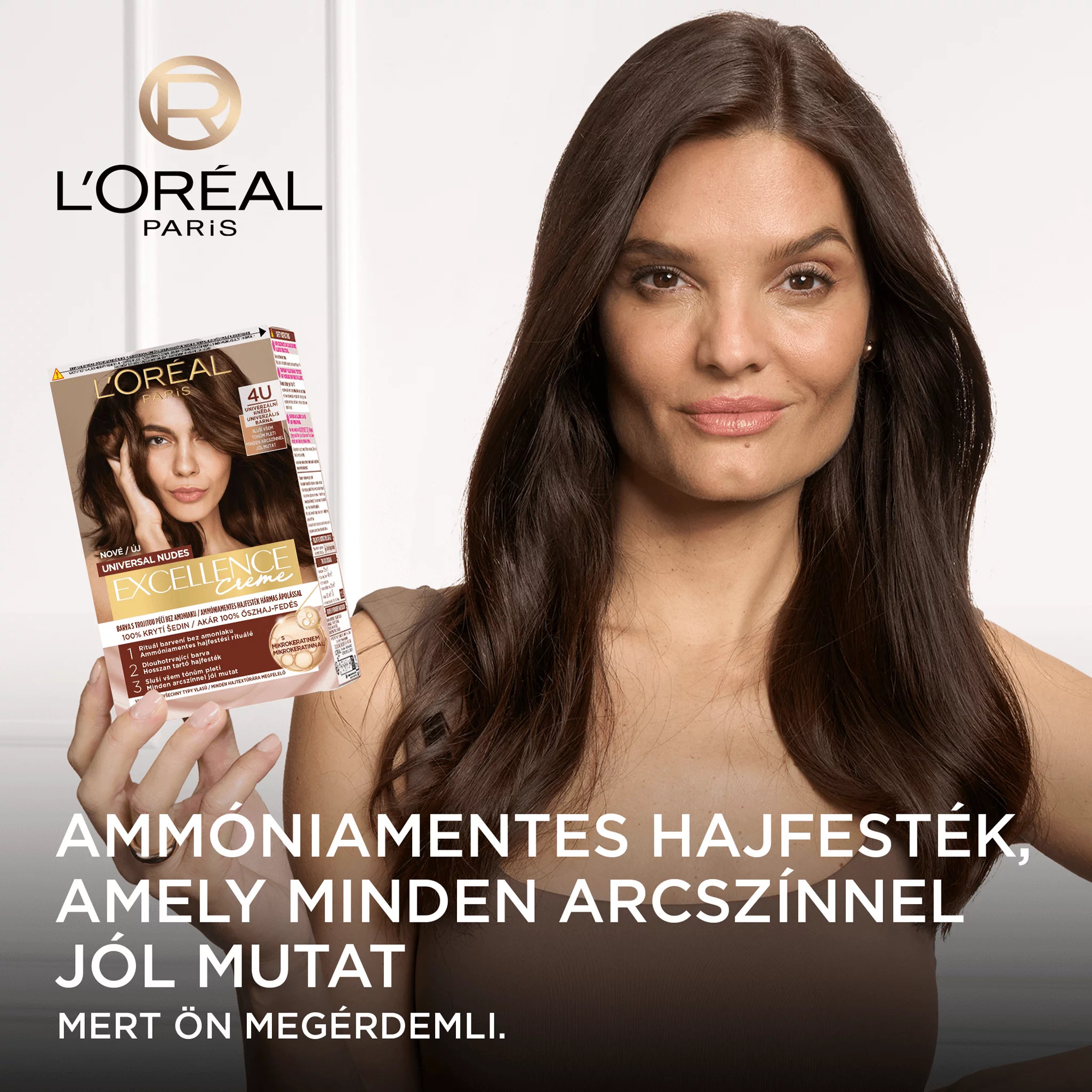 L´Oreal Excellence hajfesték Nude 4U barna