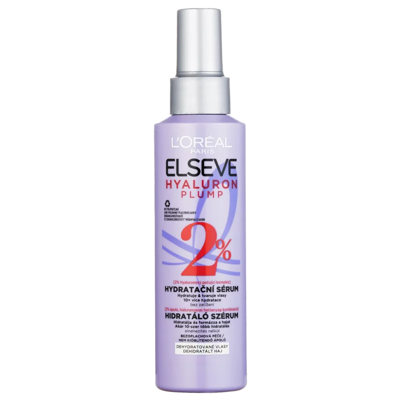 Elseve Hyaluron Plump Hidratáló szérum 2 % ápoló hialuronsavas hatóanyag-kombinációval 150 ml