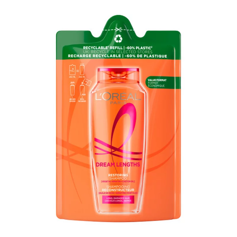 ĽOréal Paris Elseve Dream Long sampon utántöltő, 250 ml