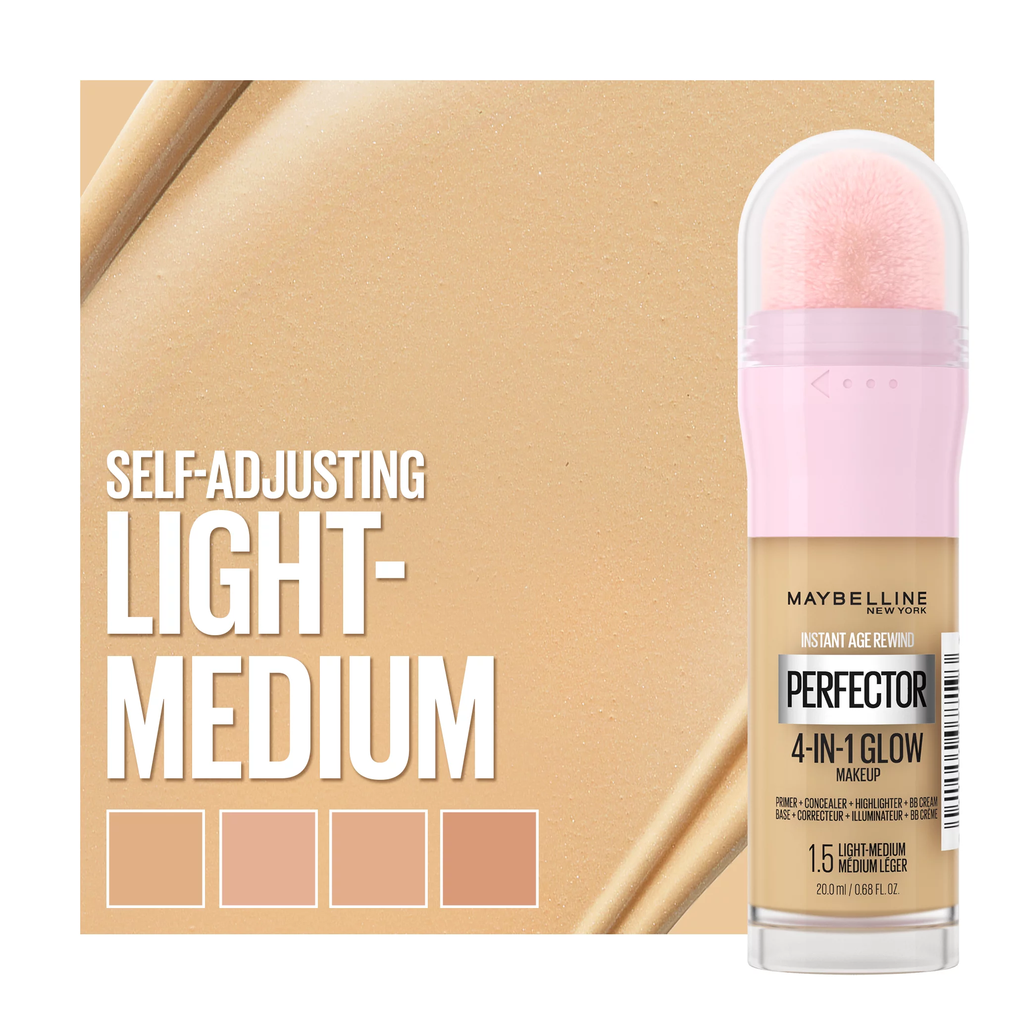 Maybelline New York Instant Perfector Glow 1,5 make up, 20ml