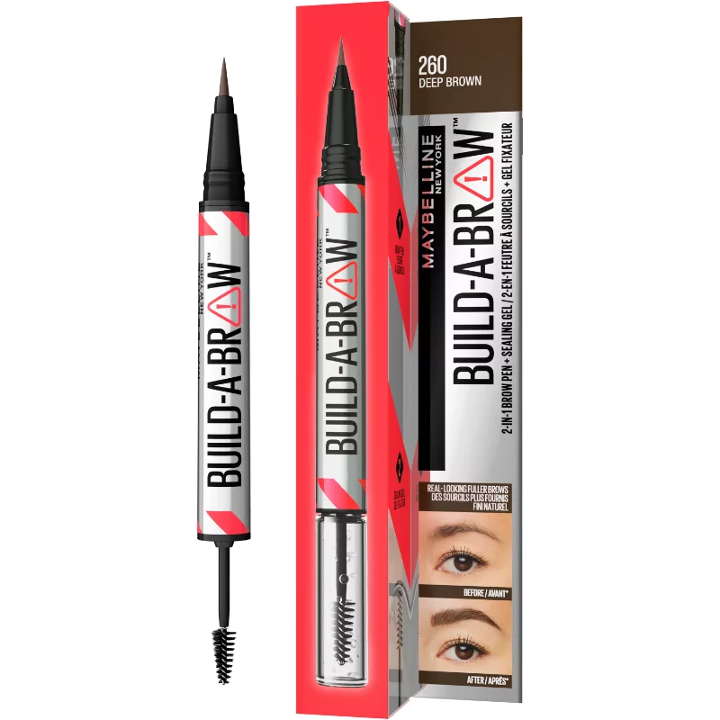 Maybelline szemöldökformázó Build a Brow 260 Deep Brown