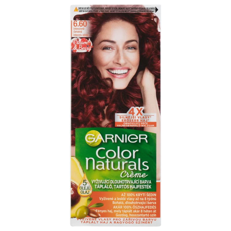 Garnier Color Naturals tartós hajfesték 660 Intenzív vörös