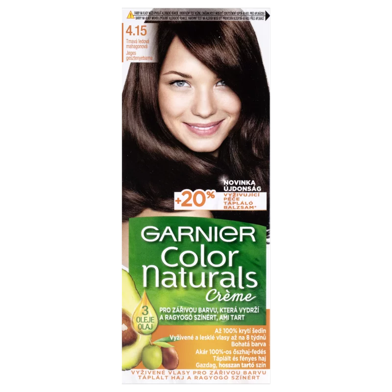 Garnier Color Naturals Tartós hajfesték 4 .15 Jeges gesztenyebarna