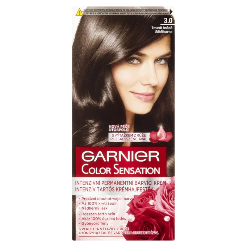 Garnier Color Sensation Tartós hajfesték 3 .0 Sötétbarna