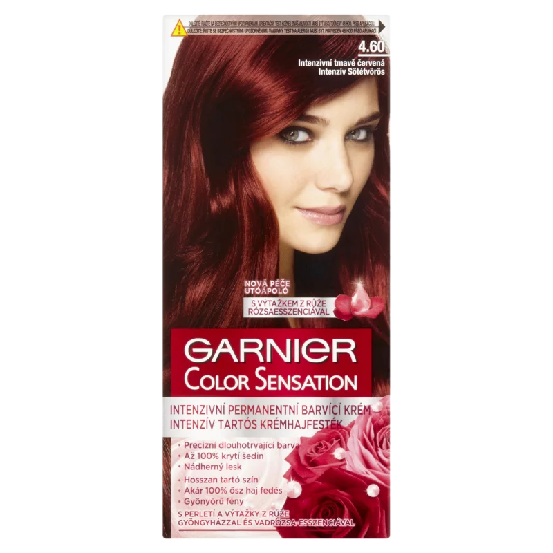 Garnier Color Sensation Tartós hajfesték 4 .60 Intenzív Sötétvörös