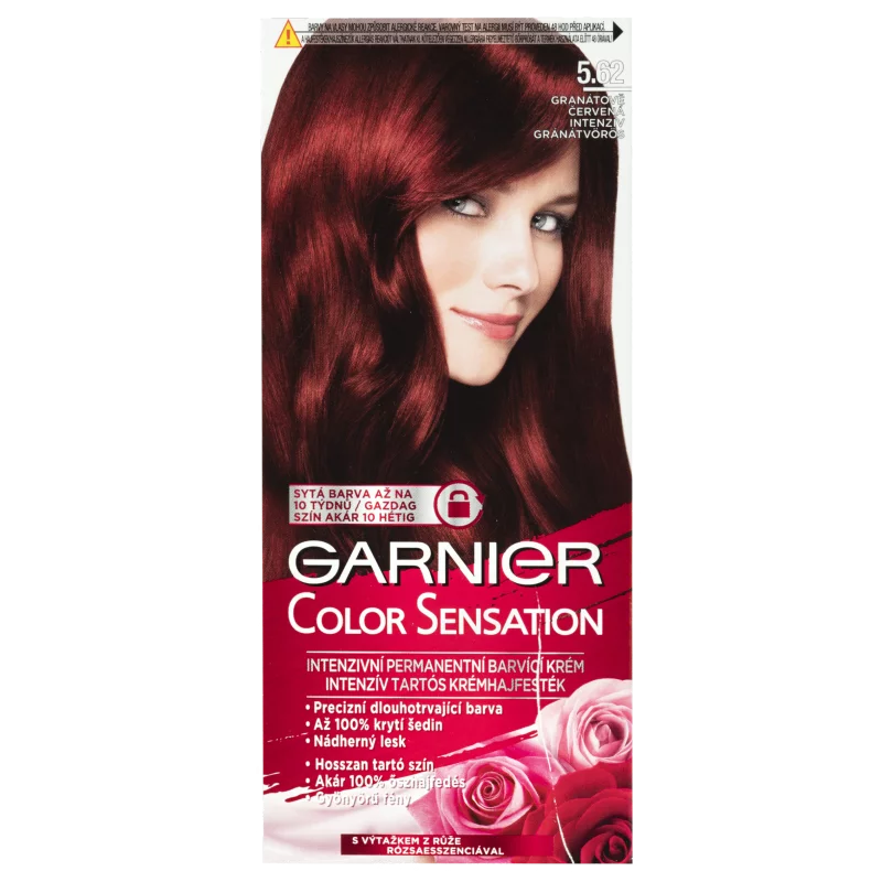 Garnier Color Sensation Tartós hajfesték 5 .62 Intenzív Gránátvörös