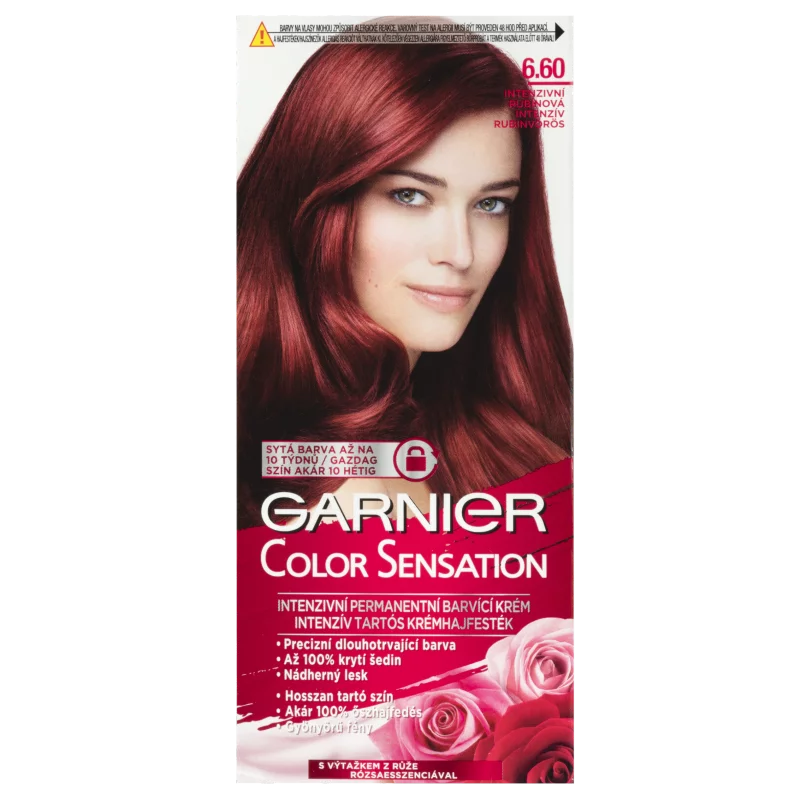Garnier Color Sensation Tartós hajfesték 6 .60 Intenzív Rubinvörös