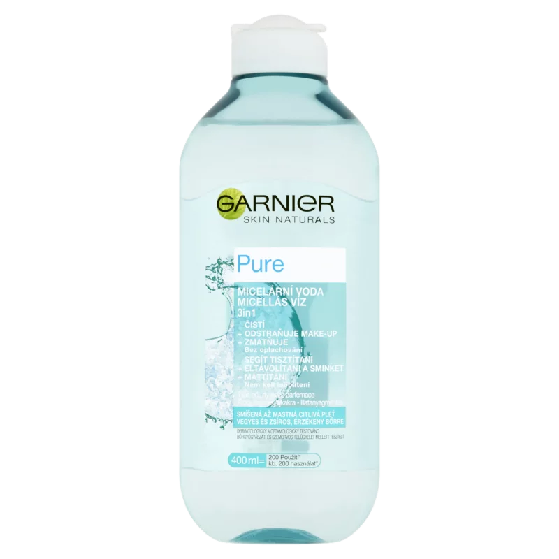 Garnier Skin Naturals Pure 3 in1 Micellás Víz Kombinált Bőrre 400 ml