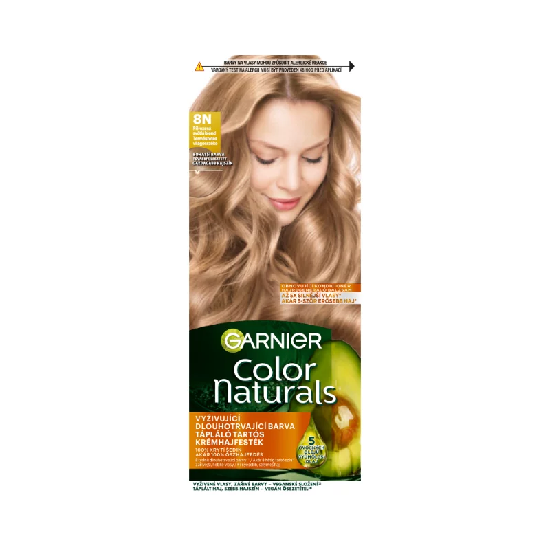 Garnier Color Naturals Tartós hajfesték 8 N Természetes világosszőke
