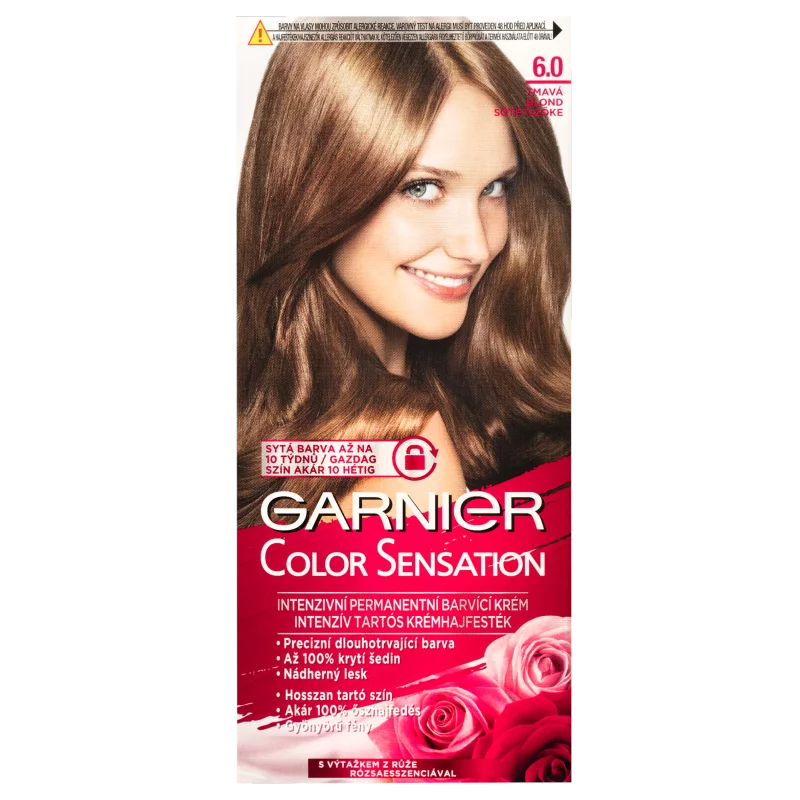 Garnier Color Sensation Tartós hajfesték 6 .0 Sötétszőke