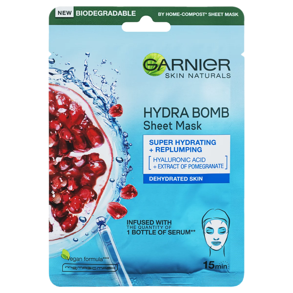 Garnier Skin Naturals textilmaszk Hydra Bomb 28 g