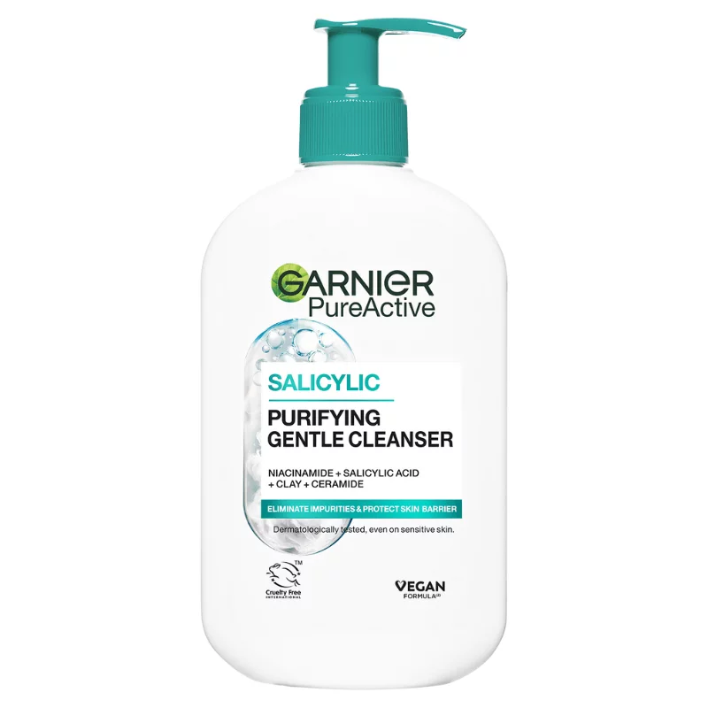 Garnier Pure Active hidratáló arctisztító bőrhibák ellen, 250 ml