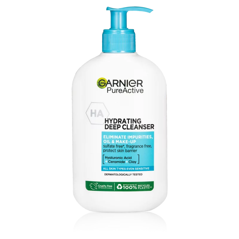 Garnier Pure Active hidratáló arctisztító bőrhibák ellen, 250 ml