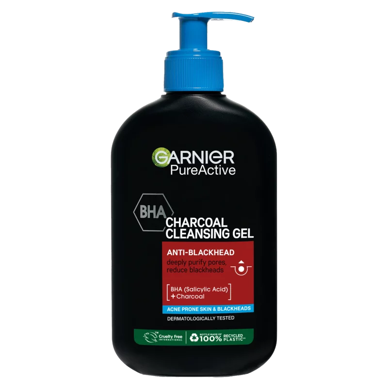 Garnier Skin Naturals Pure Active Tisztító Gél Mitesszerekre És Pattanásokra, 200 ml